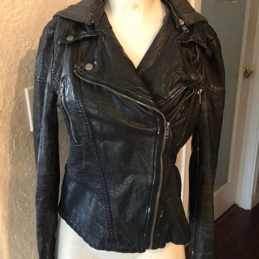 Free People Vegan Leather Jacket - Picture 7 of 8